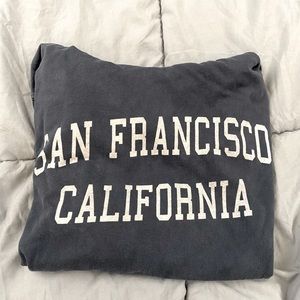 navy blue light hoodie from brandy melville